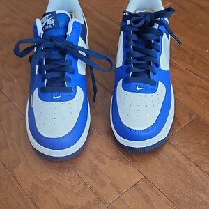 Nike Blue and White Athletic Sneakers